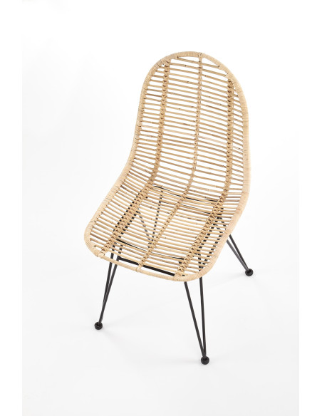 K337 Krzesło Ogrodowe Rattan Naturalny - Elegancja i Naturalny Komfort