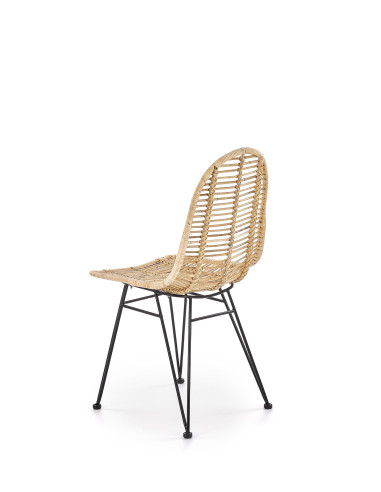 K337 Krzesło Ogrodowe Rattan Naturalny - Elegancja i Naturalny Komfort