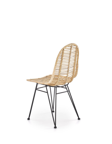 K337 Krzesło Ogrodowe Rattan Naturalny - Elegancja i Naturalny Komfort