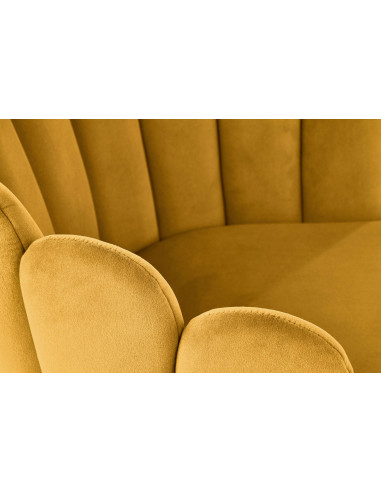 K410 krzesło musztardowy velvet (1p 1szt)
