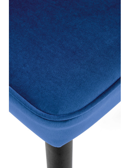K446 Krzesło Velvet Granatowe Nogi Czarno Złote - Stylowa Wygoda i Design