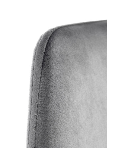 K460 Krzesło Popiel Velvet ze Złotym Stelażem - Nowoczesność i Minimalizm