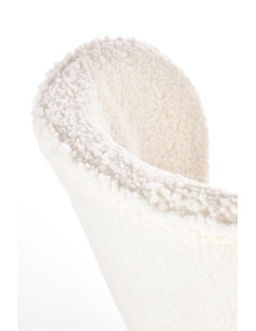 K474 Krzesło Boucle Kremowy - Glamour ze Złotymi Nogami, Styl i Elegancja 2