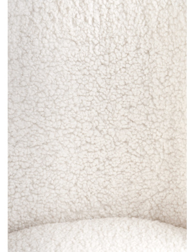 K474 Krzesło Boucle Kremowy - Glamour ze Złotymi Nogami, Styl i Elegancja