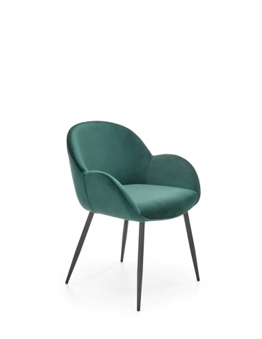 K480 Krzesło Velvet Ciemny Zielony - Elegancja, Komfort i Funkcjonalność
