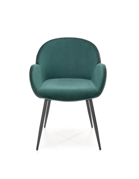 K480 Krzesło Velvet Ciemny Zielony - Elegancja, Komfort i Funkcjonalność