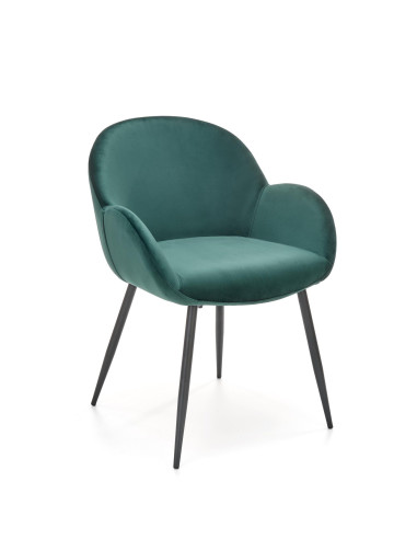 K480 Krzesło Velvet Ciemny Zielony - Elegancja, Komfort i Funkcjonalność
