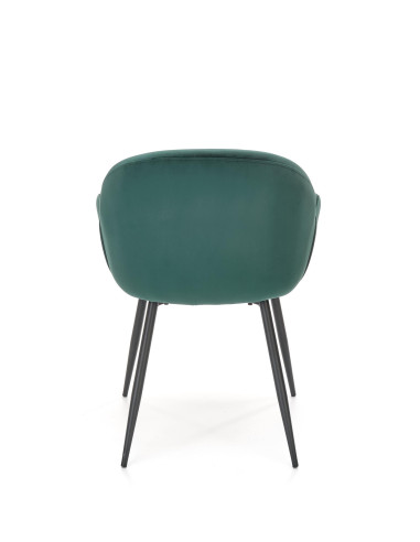 K480 Krzesło Velvet Ciemny Zielony - Elegancja, Komfort i Funkcjonalność