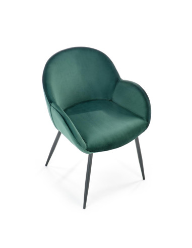 K480 Krzesło Velvet Ciemny Zielony - Elegancja, Komfort i Funkcjonalność