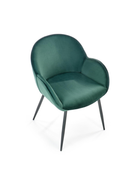 K480 Krzesło Velvet Ciemny Zielony - Elegancja, Komfort i Funkcjonalność