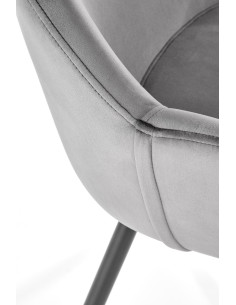K480 Krzesło Velvet Popielate - Elegancja, Komfort i Funkcjonalność 2