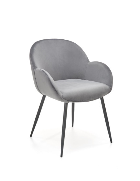 K480 Krzesło Velvet Popielate - Elegancja, Komfort i Funkcjonalność