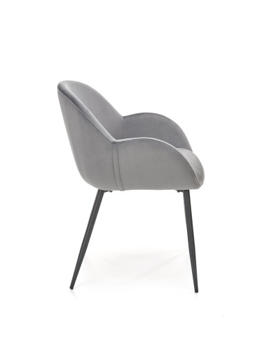 K480 Krzesło Velvet Popielate - Elegancja, Komfort i Funkcjonalność