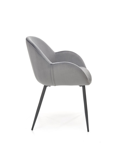 K480 Krzesło Velvet Popielate - Elegancja, Komfort i Funkcjonalność