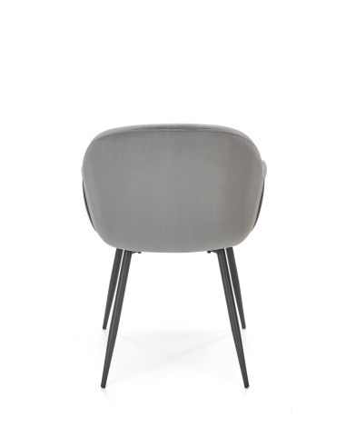K480 Krzesło Velvet Popielate - Elegancja, Komfort i Funkcjonalność