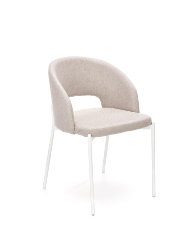 K486 Krzesło z Oparciem Kubełkowym Beżowe - Uniwersalna Elegancja