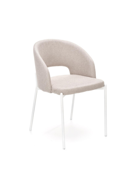 K486 Krzesło z Oparciem Kubełkowym Beżowe - Uniwersalna Elegancja