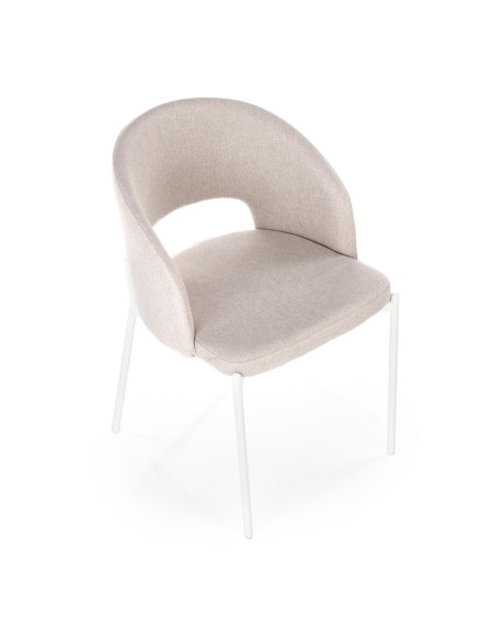 K486 Krzesło z Oparciem Kubełkowym Beżowe - Uniwersalna Elegancja