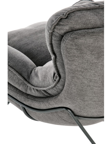 NERVAL Miękki, Wygodny Fotel Ciemny Popiel - Komfort w Subtelnym Stylu