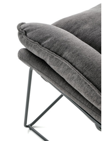 NERVAL Miękki, Wygodny Fotel Ciemny Popiel - Komfort w Subtelnym Stylu