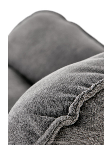 NERVAL Miękki, Wygodny Fotel Ciemny Popiel - Komfort w Subtelnym Stylu