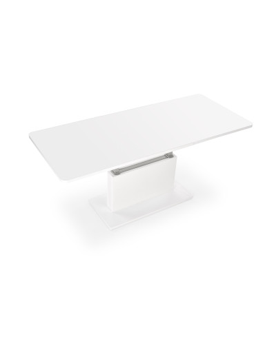 RASPUTIN Ławostół Rozkładany Biały Mat 126-167cm - Przemiana z Ławy w Stół