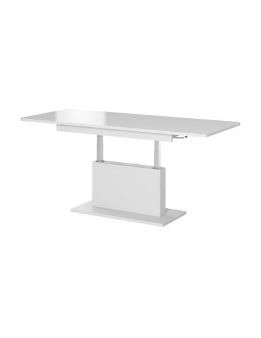 RASPUTIN Ławostół Rozkładany Biały Mat 126-167cm - Przemiana z Ławy w Stół