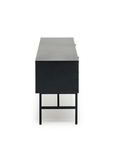 MURANO Stolik RTV Dąb Artisan/Czarny 150x61cm - Stylowy i Praktyczny