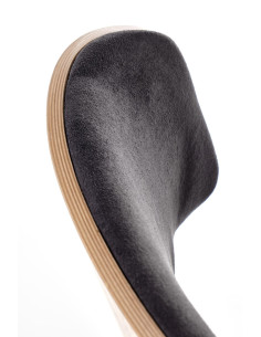 SMART Krzesło Dąb Naturalny/Czarny - Sklejka/Tkanina - Komfort i Design 2