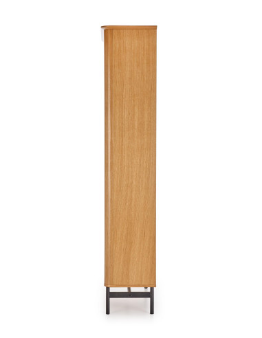 SMART REG-1 Regał Dąb Naturalny/Czarny 97x196cm - Elegancja i Przestrzeń