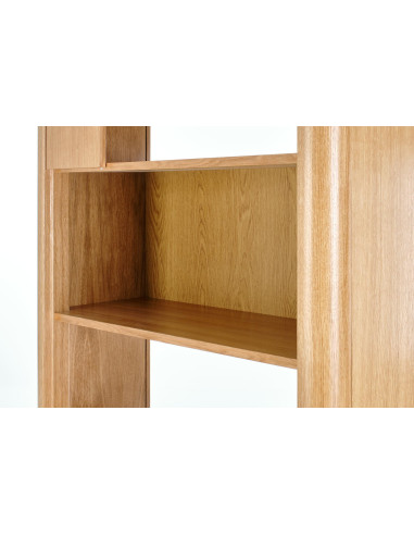 SMART REG-1 Regał Dąb Naturalny/Czarny 97x196cm - Elegancja i Przestrzeń