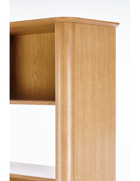 SMART REG-1 Regał Dąb Naturalny/Czarny 97x196cm - Elegancja i Przestrzeń