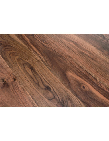 DOMENICO Stół Okrągły Orzech fi110cm, Nogi Orzech/Złoty - Klasyka i Styl