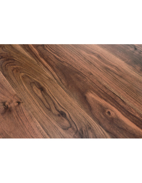 DOMENICO Stół Okrągły Orzech fi110cm, Nogi Orzech/Złoty - Klasyka i Styl