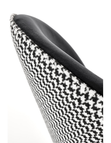 K478 krzesło czarny - biały (1p 4szt)