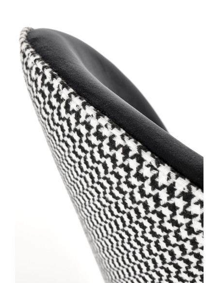 K478 krzesło czarny - biały (1p 4szt)