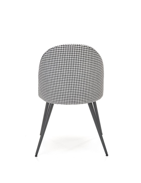 K478 krzesło czarny - biały (1p 4szt)