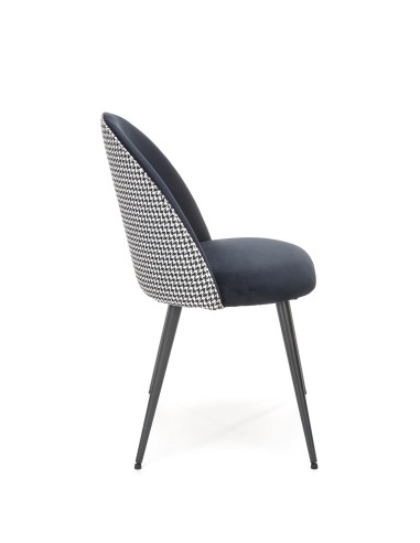 K478 krzesło czarny - biały (1p 4szt)