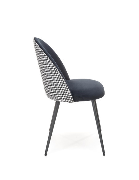 K478 krzesło czarny - biały (1p 4szt)