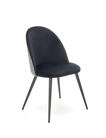 K478 krzesło czarny - biały (1p 4szt)