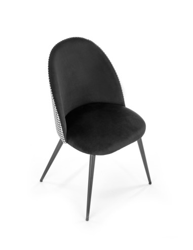 K478 krzesło czarny - biały (1p 4szt)