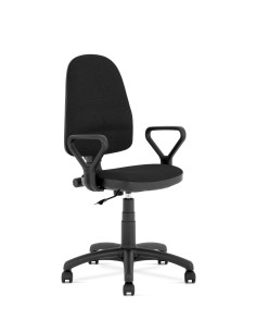 BRAVO Uniwersalny Czarny Fotel / Mechanizm Podstawowy - Komfort i Minimalizm