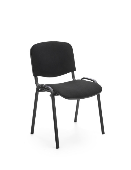 ISO Uniwersalne Krzesło Czarne, Stal Lakierowana - Klasyczna Elegancja