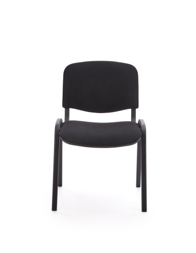 ISO Uniwersalne Krzesło Czarne, Stal Lakierowana - Klasyczna Elegancja