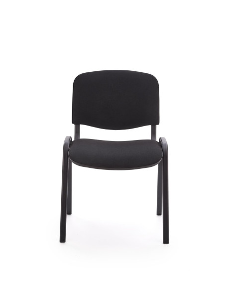 ISO Uniwersalne Krzesło Czarne, Stal Lakierowana - Klasyczna Elegancja