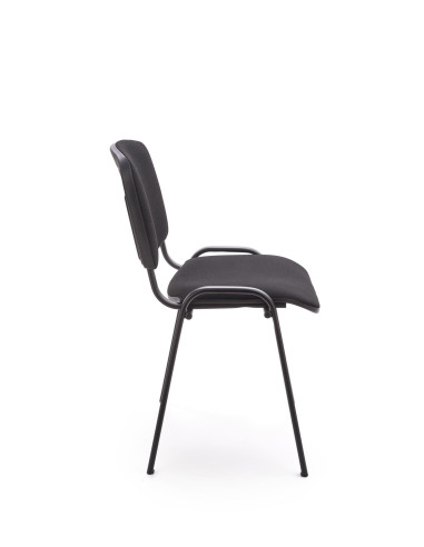 ISO Uniwersalne Krzesło Czarne, Stal Lakierowana - Klasyczna Elegancja