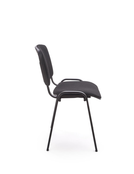 ISO Uniwersalne Krzesło Czarne, Stal Lakierowana - Klasyczna Elegancja