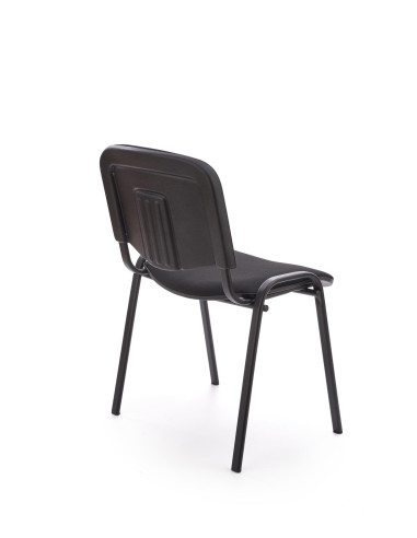 ISO Uniwersalne Krzesło Czarne, Stal Lakierowana - Klasyczna Elegancja