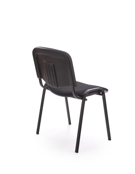 ISO Uniwersalne Krzesło Czarne, Stal Lakierowana - Klasyczna Elegancja