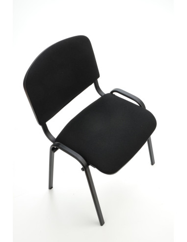 ISO Uniwersalne Krzesło Czarne, Stal Lakierowana - Klasyczna Elegancja